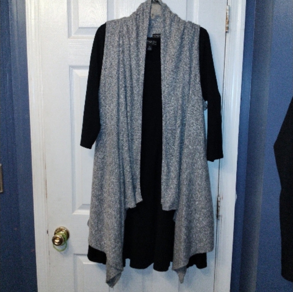 2 forever 21 shaws & black fit & flare dress size 2x